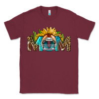 Burgundy football mom Classic Tee - BundleAndBundleShop
