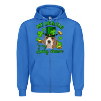 True Royal st.patrick's day my beagle is my lucky charm Zipper Hoodie - RanaPortraitStore
