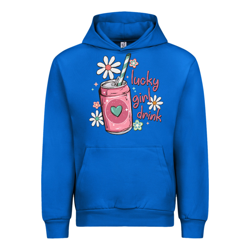 Lucky Girl Drink Urban Hoodie by MaliasSmallBusiness | Teevron