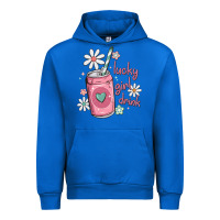 Cobalt lucky girl drink Urban Hoodie - MaliasSmallBusiness
