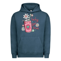 Pigment Midnight Navy lucky girl drink Urban Hoodie - MaliasSmallBusiness