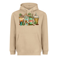 Mushroom highly caffeinated coffee cups Heavyweight Hoodie - Zillion Design Studio