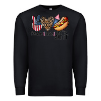 Black peace love let's get it Premium Sweatshirt - CowhideDigitalArt