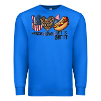 True Royal peace love let's get it Premium Sweatshirt - CowhideDigitalArt