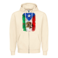 Sandshell mexico and puerto rico flag Zipper Hoodie - Zillion Design Studio