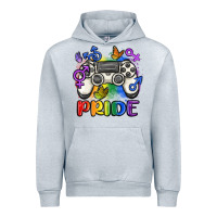 Heather Grey gaymer pride Urban Hoodie - MaliasSmallBusiness