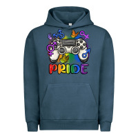 Pigment Midnight Navy gaymer pride Urban Hoodie - MaliasSmallBusiness
