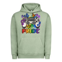 Pigment Oil Green gaymer pride Urban Hoodie - MaliasSmallBusiness