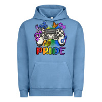 Pigment Pebble Blue gaymer pride Urban Hoodie - MaliasSmallBusiness