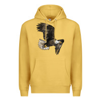Antique Gold White Headed Eagle Premium Hoodie - LillyAllenDesigns