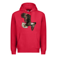 Cardinal White Headed Eagle Premium Hoodie - LillyAllenDesigns