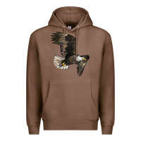 Chestnut White Headed Eagle Premium Hoodie - LillyAllenDesigns