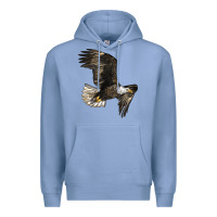 Colony Blue White Headed Eagle Premium Hoodie - LillyAllenDesigns