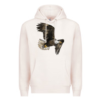 Pale Pink White Headed Eagle Premium Hoodie - LillyAllenDesigns