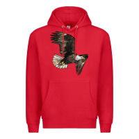 Red White Headed Eagle Premium Hoodie - LillyAllenDesigns