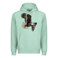 Seafoam White Headed Eagle Premium Hoodie - LillyAllenDesigns