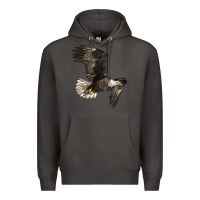 Smoke White Headed Eagle Premium Hoodie - LillyAllenDesigns