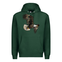 Sports Green White Headed Eagle Premium Hoodie - LillyAllenDesigns