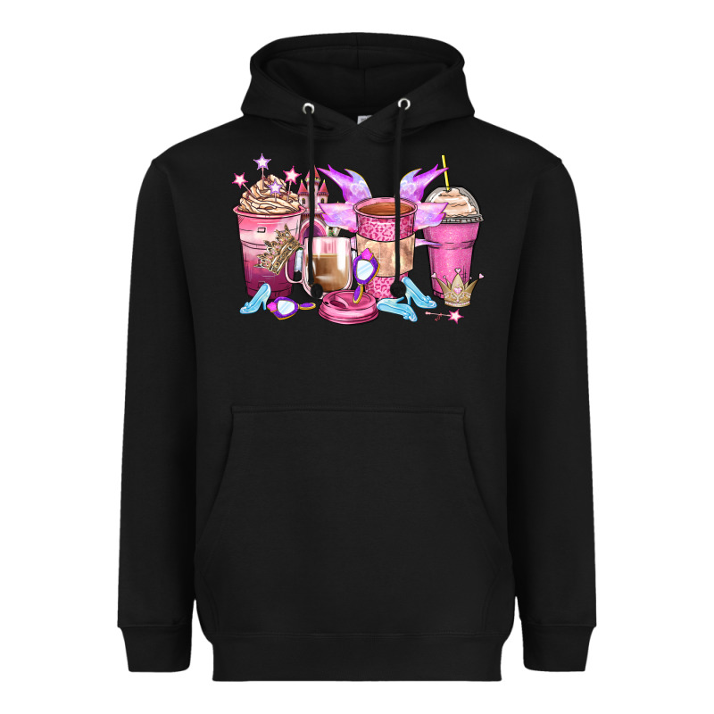 Princess Coffee Cups Heavyweight Hoodie by Zillion Design Studio | Teevron