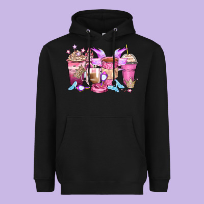 Princess Coffee Cups Heavyweight Hoodie Designed By Zillion Design Studio