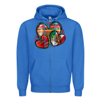 True Royal mexican hearts Zipper Hoodie - Zillion Design Studio
