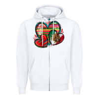 White mexican hearts Zipper Hoodie - Zillion Design Studio