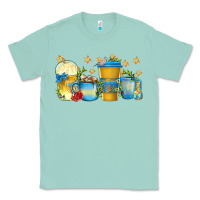 Seafoam hanukkah coffee cups Classic Tee - texasbilliewilder