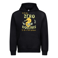 Black it costs zero dollars to be a nice person Urban Hoodie - MaliasSmallBusiness