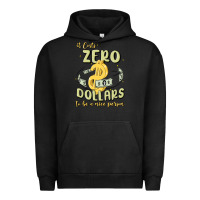 Pigment Black it costs zero dollars to be a nice person Urban Hoodie - MaliasSmallBusiness