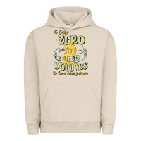 Pigment French Oak it costs zero dollars to be a nice person Urban Hoodie - MaliasSmallBusiness