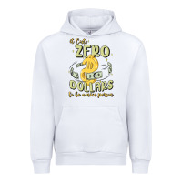 White it costs zero dollars to be a nice person Urban Hoodie - MaliasSmallBusiness