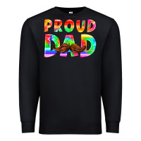 Black proud dad Premium Sweatshirt - HRA Design Shop