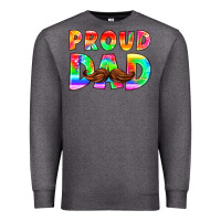 Charcoal Heather proud dad Premium Sweatshirt - HRA Design Shop
