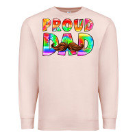 Pale Pink proud dad Premium Sweatshirt - HRA Design Shop