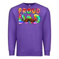 Purple proud dad Premium Sweatshirt - HRA Design Shop