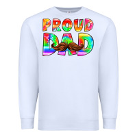 White proud dad Premium Sweatshirt - HRA Design Shop