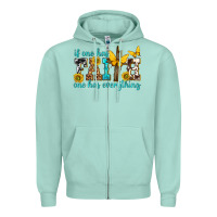 Seafoam if one has faith one has everything Zipper Hoodie - texasbilliewilder