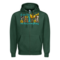 Sports Green if one has faith one has everything Zipper Hoodie - texasbilliewilder
