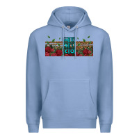 Colony Blue mexico with roses Premium Hoodie - Jasminsmagicworld