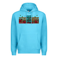 Ocean Blue mexico with roses Premium Hoodie - Jasminsmagicworld