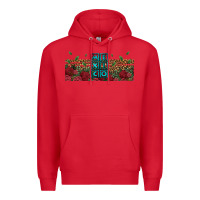 Red mexico with roses Premium Hoodie - Jasminsmagicworld