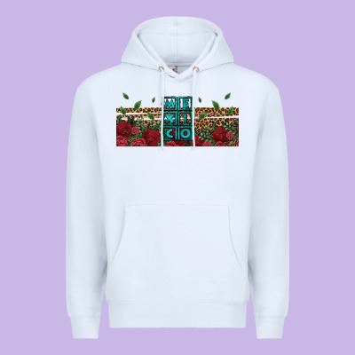 Mexico With Roses Premium Hoodie Designed By Jasminsmagicworld