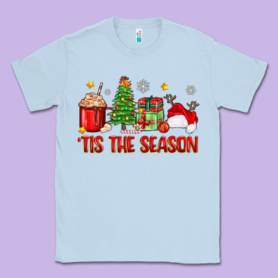 'tis The Season Christmas Classic Tee Designed By Zillion Design Studio