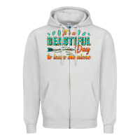 Dove Grey its a beautiful day to leave me alone Zipper Hoodie - texasbilliewilder