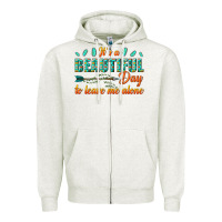 Oatmeal Heather its a beautiful day to leave me alone Zipper Hoodie - texasbilliewilder