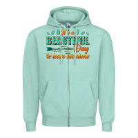 Seafoam its a beautiful day to leave me alone Zipper Hoodie - texasbilliewilder