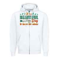 White its a beautiful day to leave me alone Zipper Hoodie - texasbilliewilder