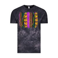 Cloud Black mardi gras fleur de lis and beads brush stroke Vintage Tee - Artiststas