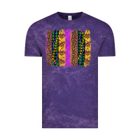 Cloud Purple mardi gras fleur de lis and beads brush stroke Vintage Tee - Artiststas