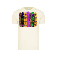 Vintage Arctic mardi gras fleur de lis and beads brush stroke Vintage Tee - Artiststas